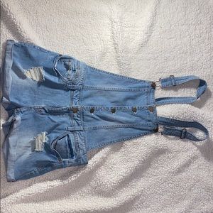 JEAN SHORT OVERALLS
